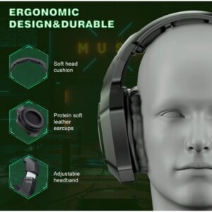 Onikuma K10 2.4G Wireless Gaming Headset - Green LED
