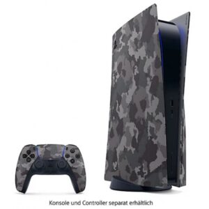 PS5 Console Covers Standard Edition - Grey Camouflage