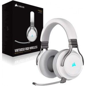 Corsair Virtuoso RGB Wireless Gaming Headset - Premium - White