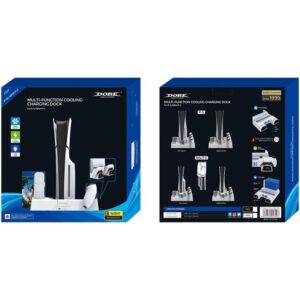 Dobe MultiFunctional Charging Cooling Dock for PS5 - White