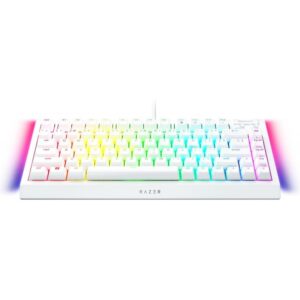 Razer Blackwidow V4 75% Mechanical Gaming Keyboard - Orange Switch - White Edition