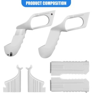 Elgyo VR Controller Gun Case for Meta Quest 2 - White