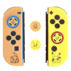 Hori Joy-Con Silicone Cover and Button Grips - Pokemon Let's Go Edition