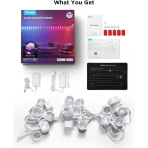 GoVee RGBIC String Downlights - White Version - 5M