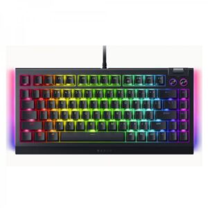 Razer Blackwidow V4 75% Mechanical Gaming Keyboard - Orange Switch - Black