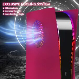 Sikemay PS5 Standard RGB Faceplate with Cooling Vent - Red
