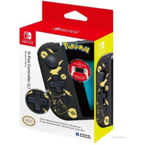 Hori D-Pad Controller - L for Nintendo Switch - Black & Gold Pikachu Edition