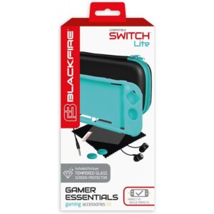 Blackfire Gamer Essentials Accessories Kit for Nintendo Switch Lite - Turquoise