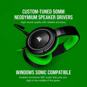Corsair HS35 Gaming Headset - Green