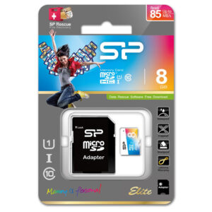 Silicon Power microSD XC class 10 Elite - 8 GB