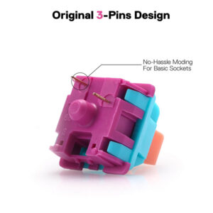 Redragon A113 Bullet-R Linear Mechanical Switch - 24 Keys - Neon Red