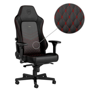 Noblechairs HERO REAL LEATHER BLACK/RED Gaming Chair