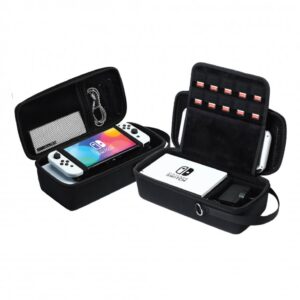AEFUNDA Large Capacity Carrying Case - Nintendo Switch OLED - Black