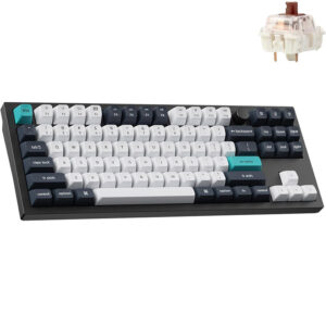 Keychron Q3 Max QMK/VIA Wireless Custom Mechanical Keyboard - Gateron Jupiter Brown Switch - Carbon Black
