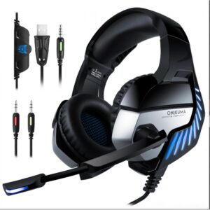 Onikuma K5 Pro Gaming Headset - Blue LED