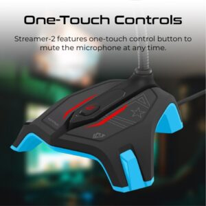 Vertux Streamer-2 Microphone - Blue