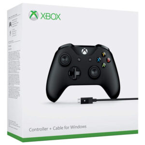 Xbox One S Wireless Controller with Cable for Windows - Black