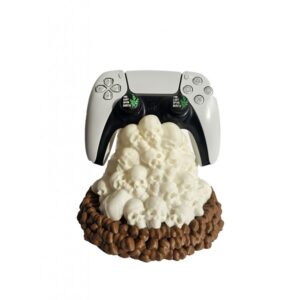 Gallery Rosan Game Pad Stand - Skull Pile - Brown