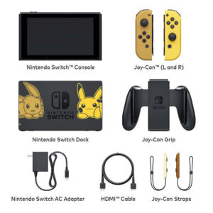 Nintendo Switch Pikachu & Eevee Edition with Pokemon: Let's Go Eevee! + Poke Ball Plus